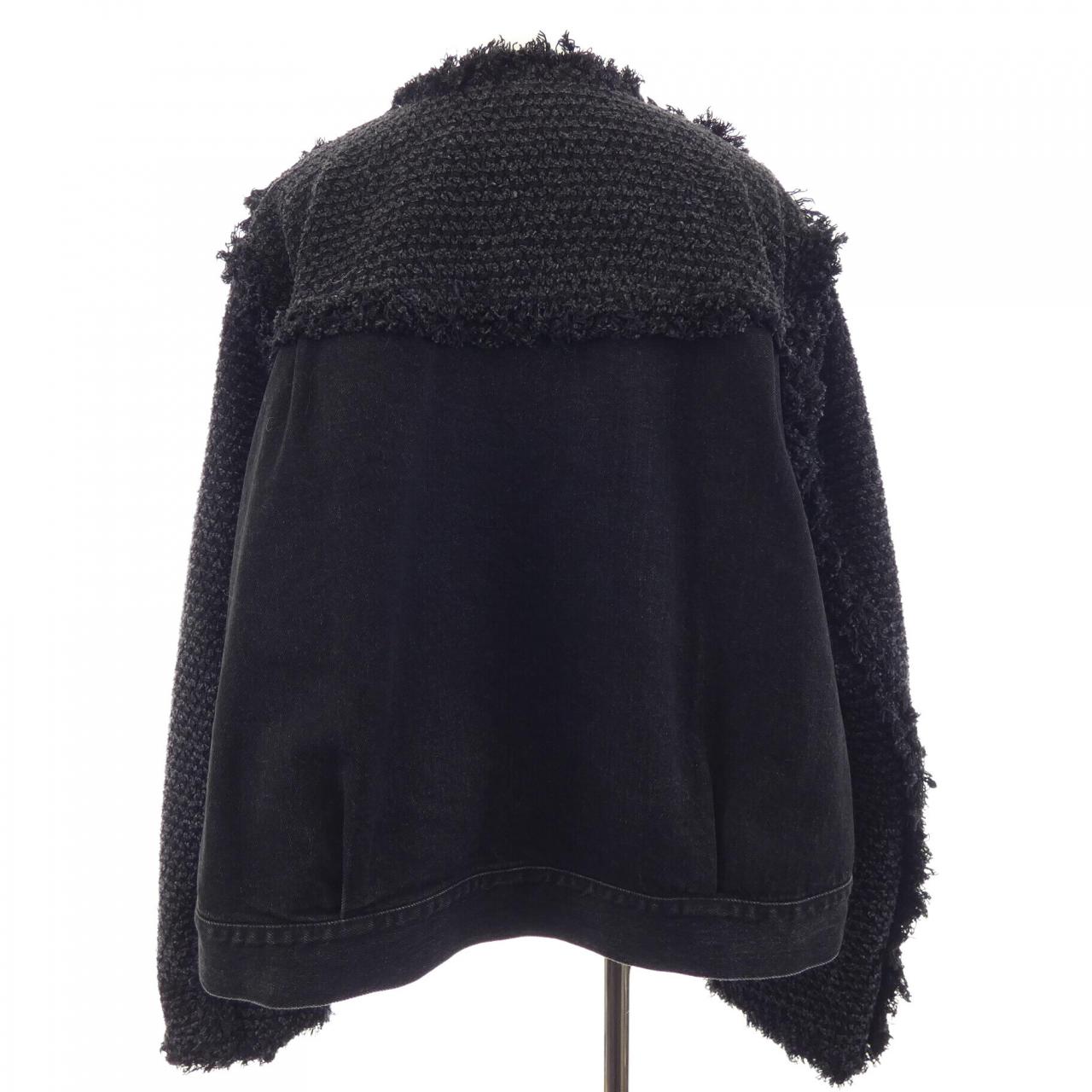 サカイ SACAI PUNCHING DENIM JACKET 25-07723 ノーカラージャケット