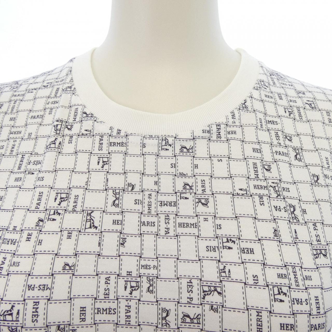 エルメス HERMES BOLDUC AU CARRE ボルデュックチェック 5E4645DK Tシャツ