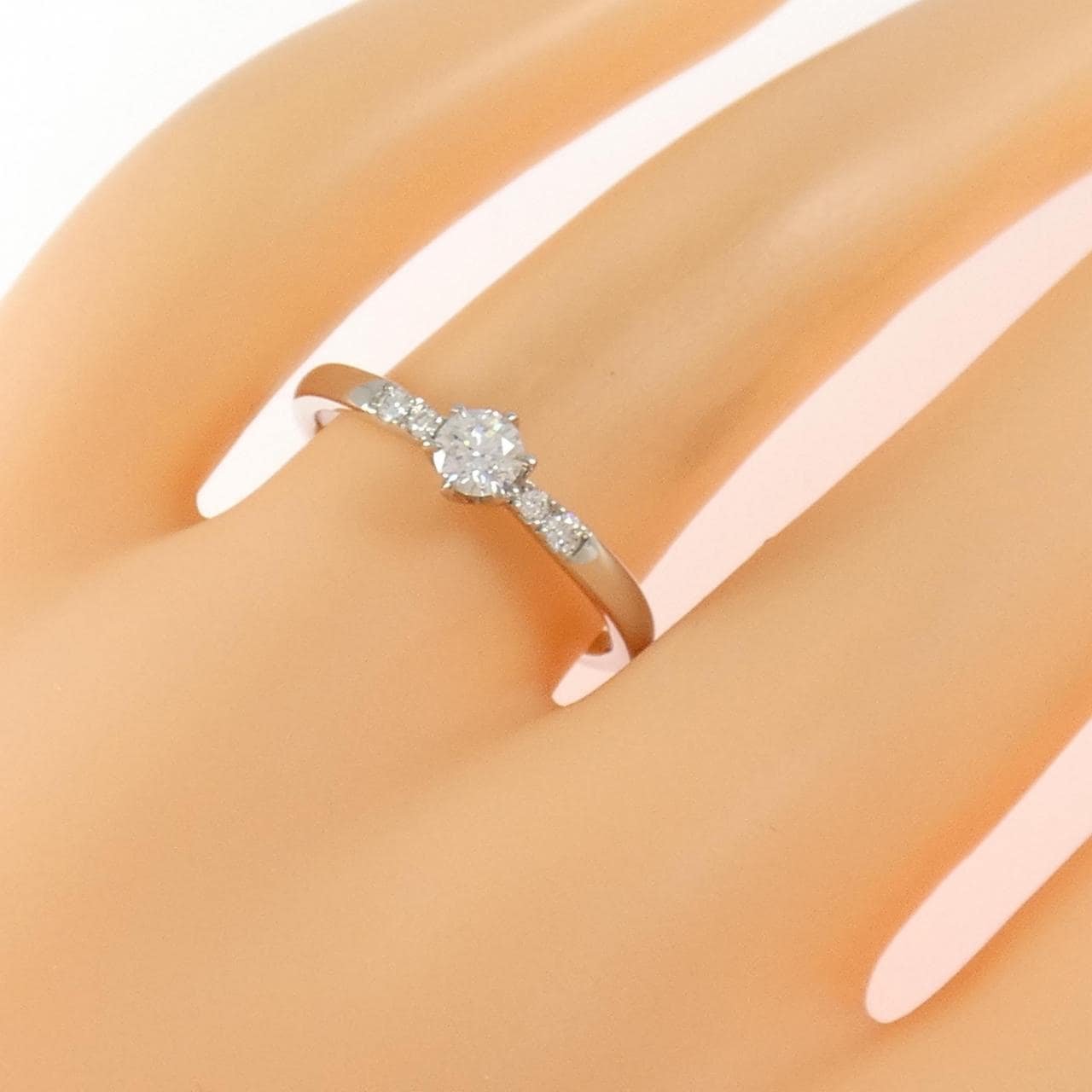 PT950 ダイヤモンド リング 0.201CT F VS1 EXT