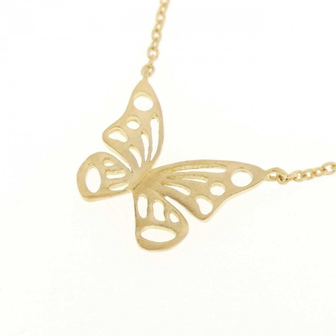 STAR JEWELRY K18YG Butterfly Necklace