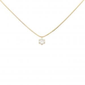 K18YG ソリティア ダイヤモンド ネックレス 0.340CT