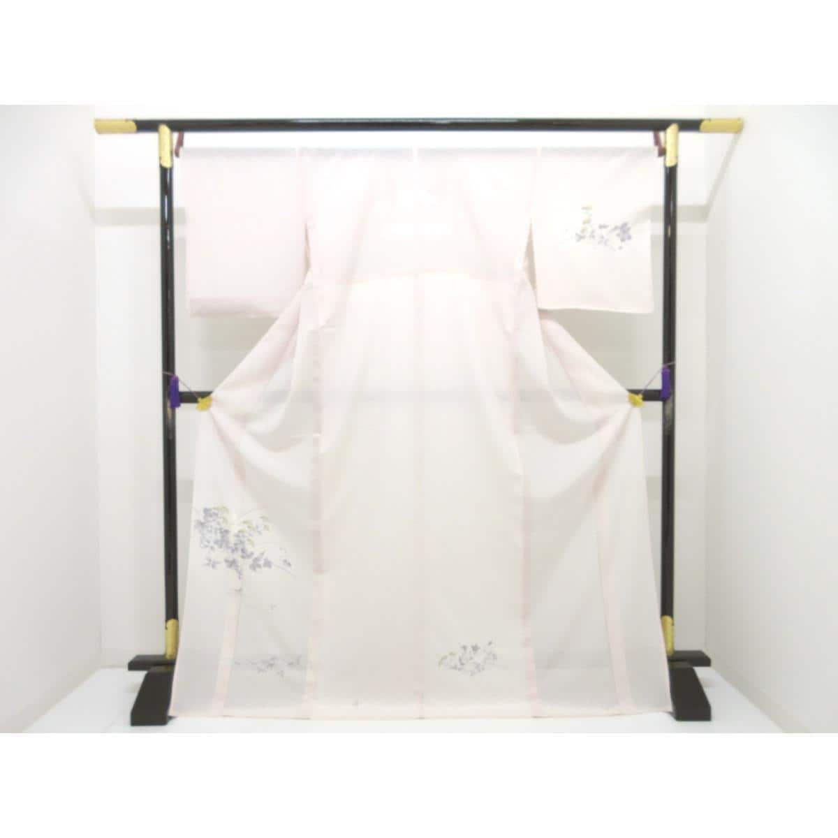 【未使用品】単衣　駒絽訪問着　ボカシ染