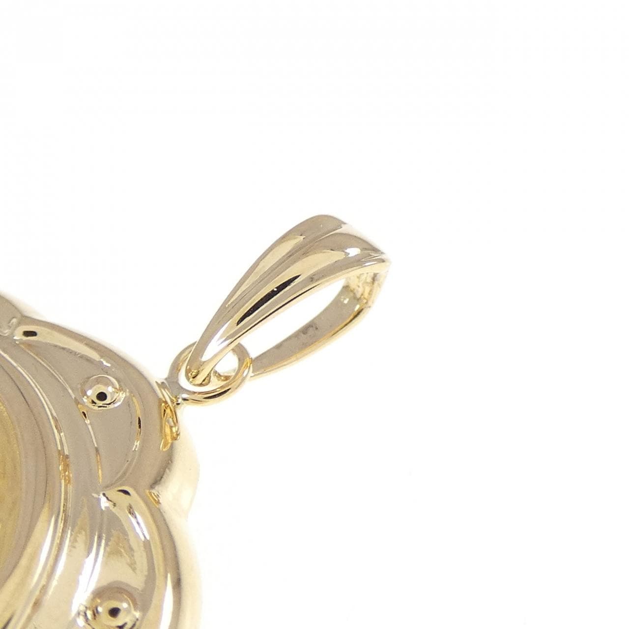 K18YG(枠) コイン ペンダント