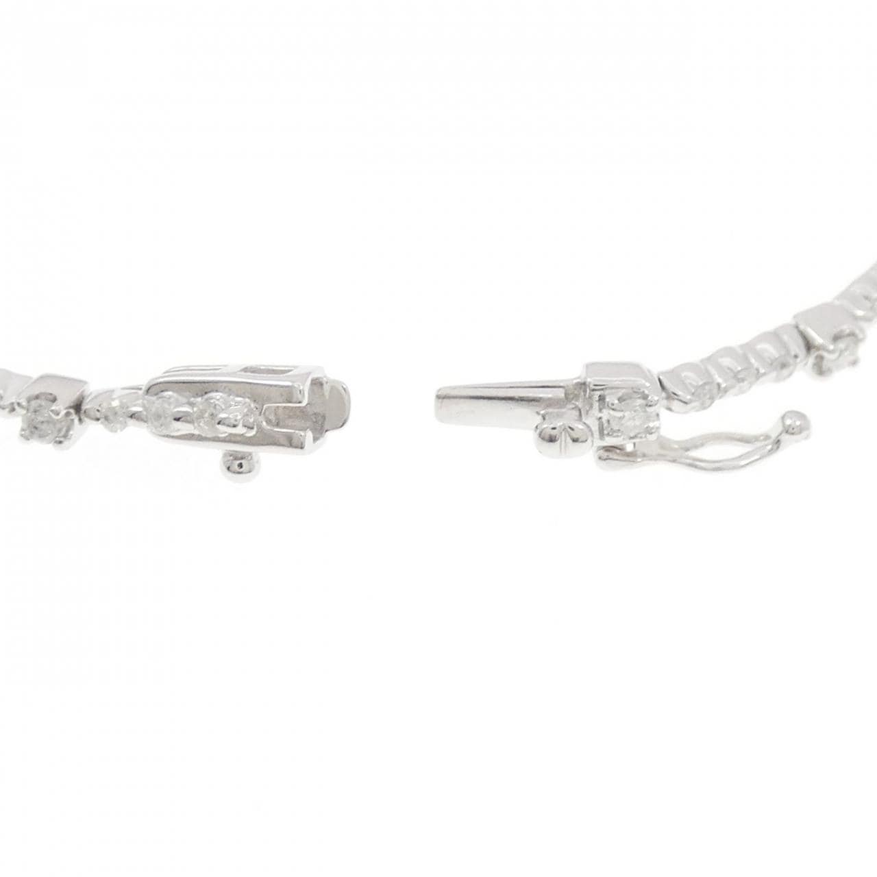 K14WG ダイヤモンド ブレスレット 1.00CT