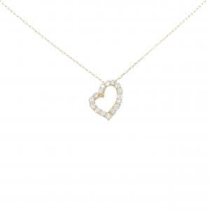 【リメイク】K18YG ハート ダイヤモンド ネックレス 0.20CT