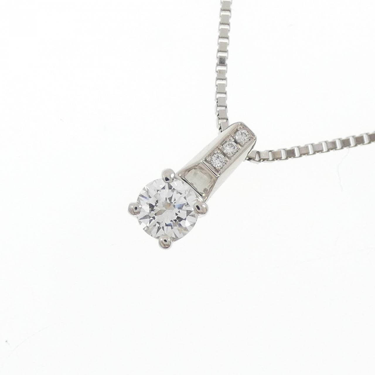 PT900/PT850 ダイヤモンド ネックレス 0.436CT E SI1 VG