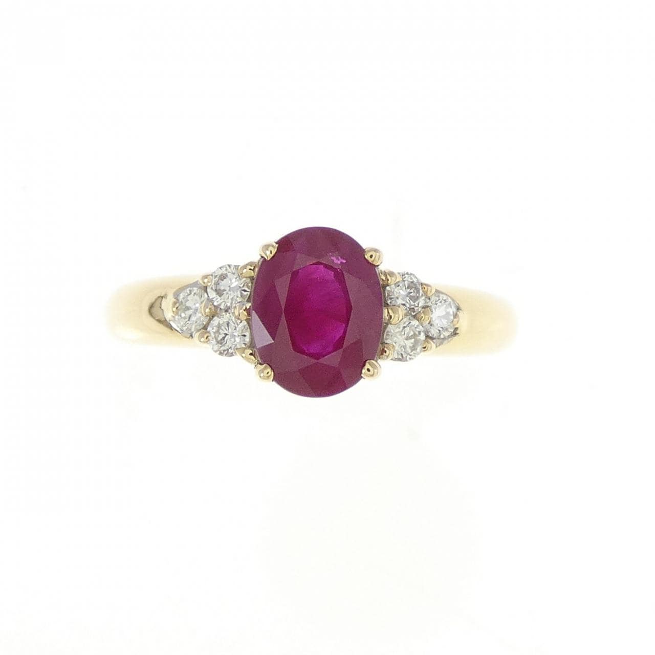 K18YG ルビー リング 1.00CT