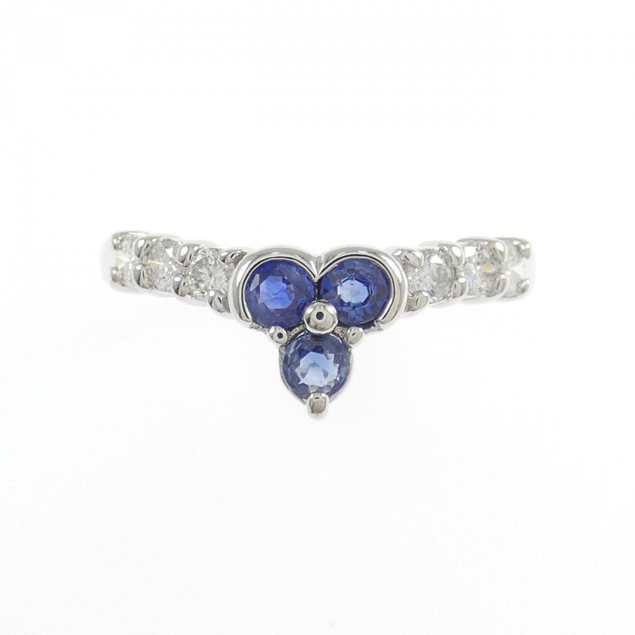 PT900 サファイヤ リング 0.32CT