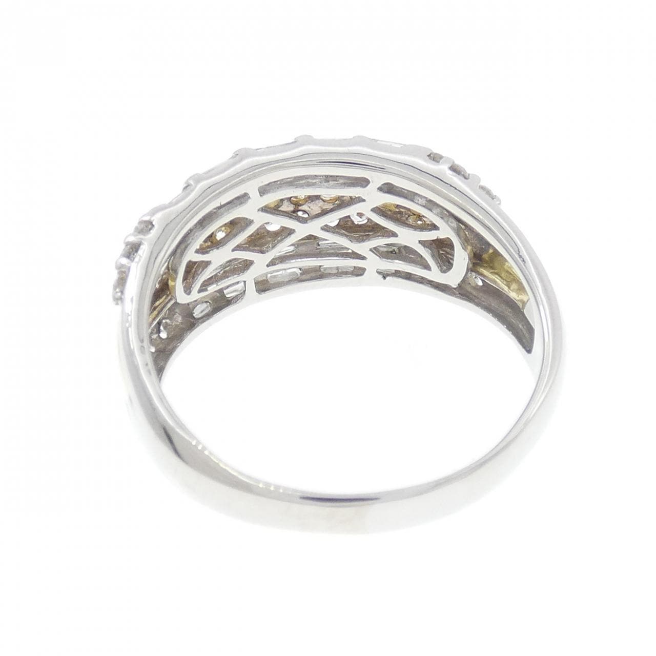 K18YG/PT900 ダイヤモンド リング 1.40CT