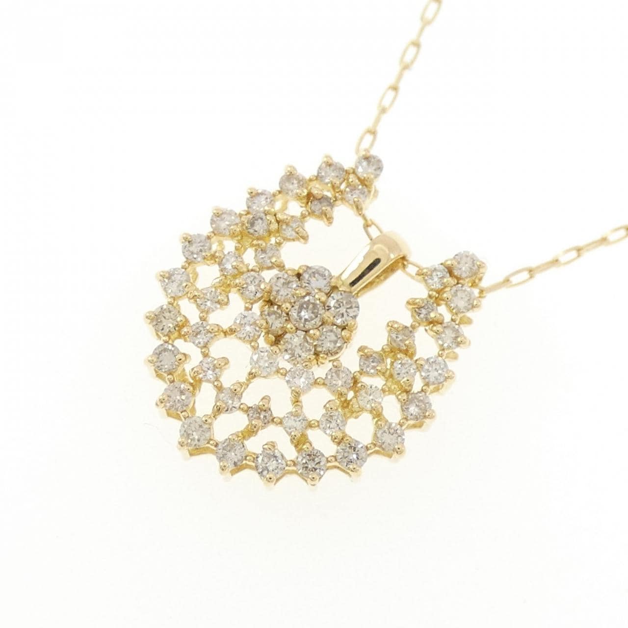 K18YG 2WAY ダイヤモンド ネックレス 0.30CT