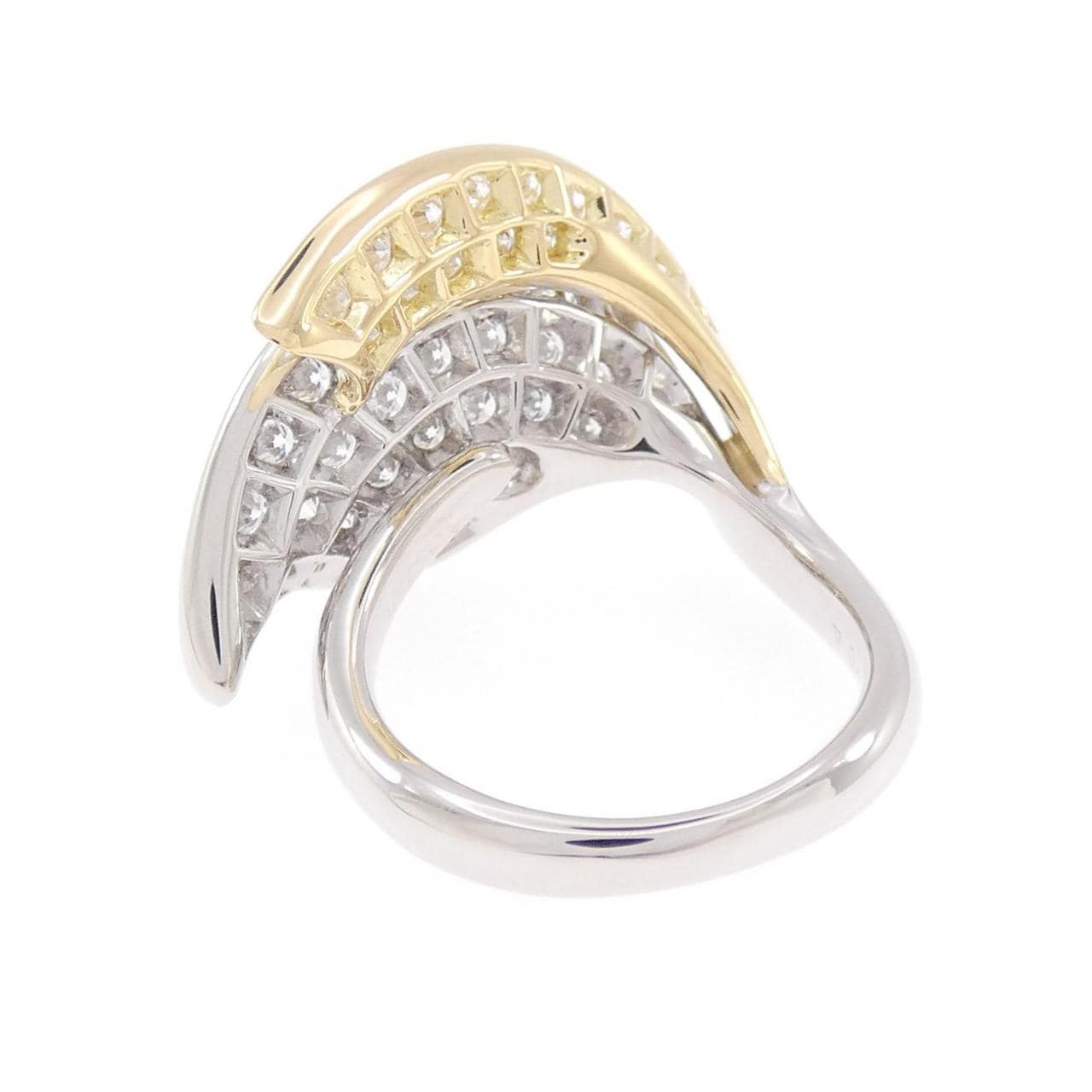 K18YG/PT900 ダイヤモンド リング 1.04CT