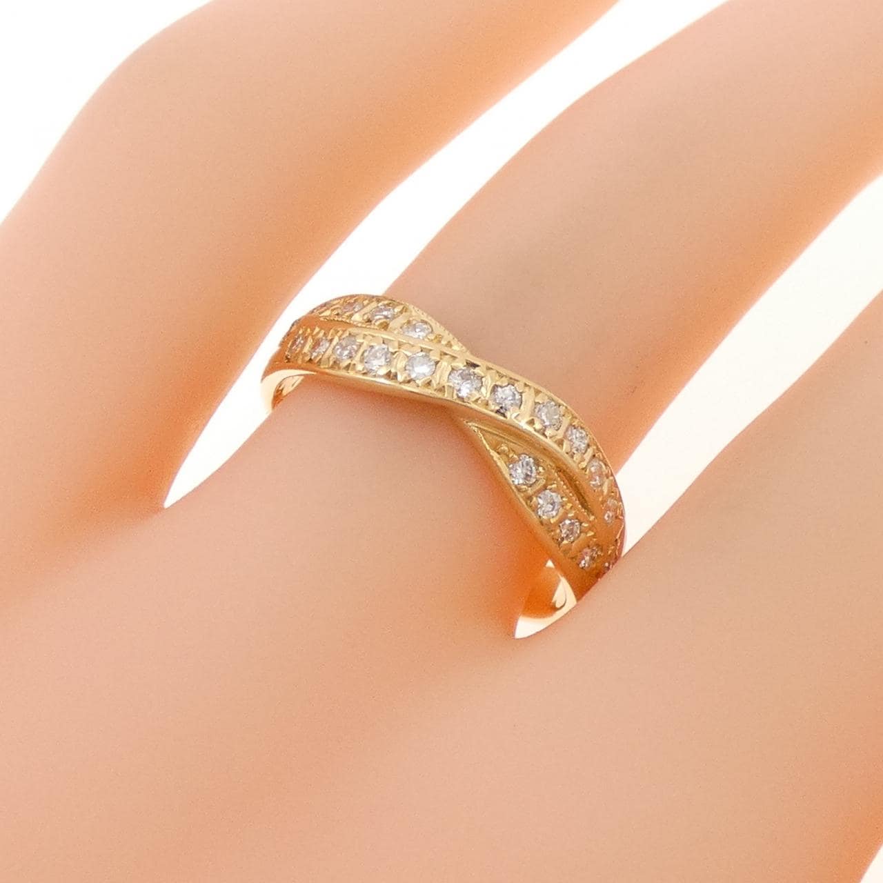 K18YG ダイヤモンド リング 0.21CT