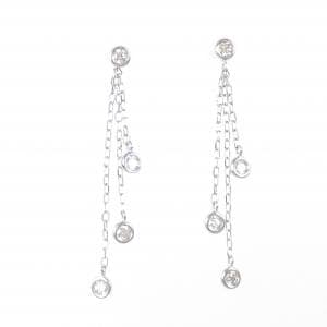 K18WG ダイヤモンド ピアス 0.20CT