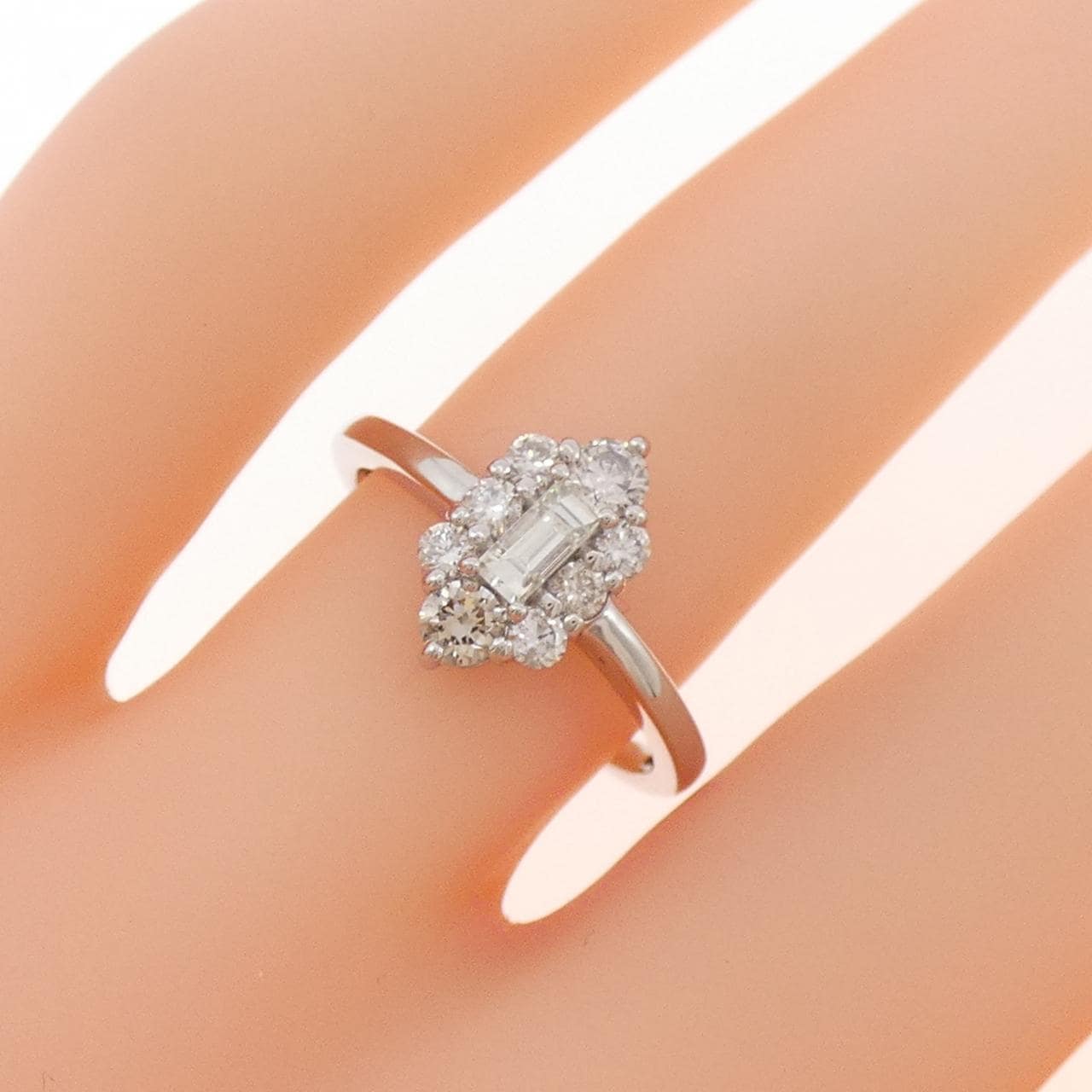 PT950 ダイヤモンド リング 0.51CT
