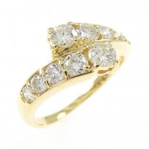 K18YG ダイヤモンド リング 1.07CT
