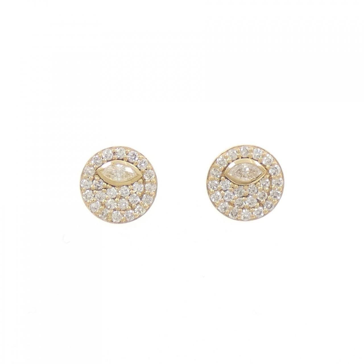 【新品】K18YG ダイヤモンド ピアス 0.51CT