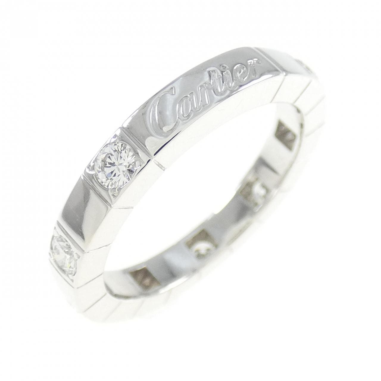 Cartier Lanieres half diamond ring