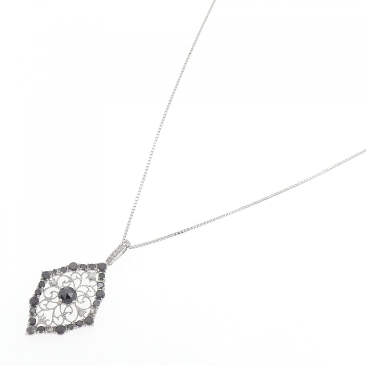K14WG/K18WG ダイヤモンド ネックレス 0.28CT