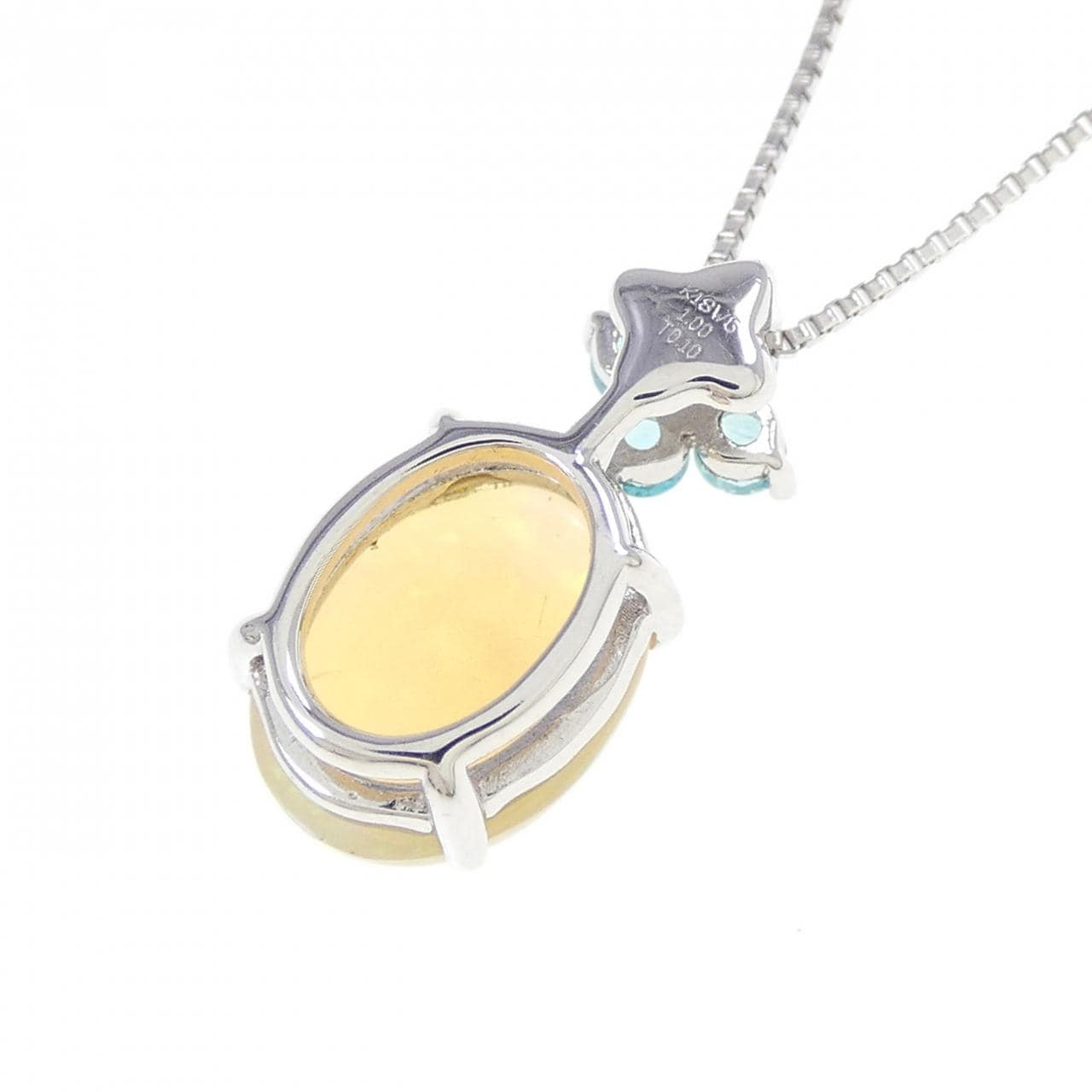 K18WG歐泊項鍊 1.00CT