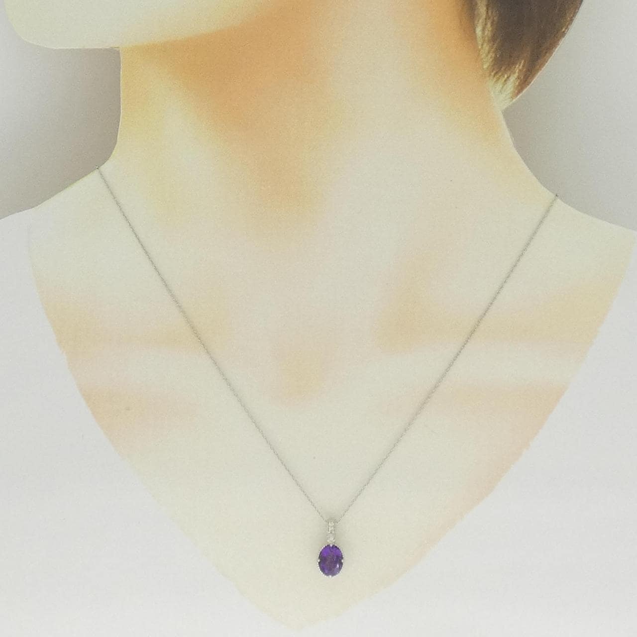 PT950/PT850 アメジスト ネックレス 1.14CT
