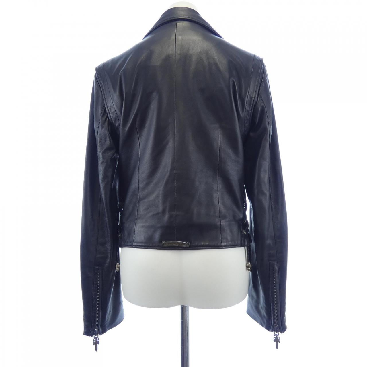 クロムハーツ CHROME HEARTS JJ DEAN レザーライダースジャケット