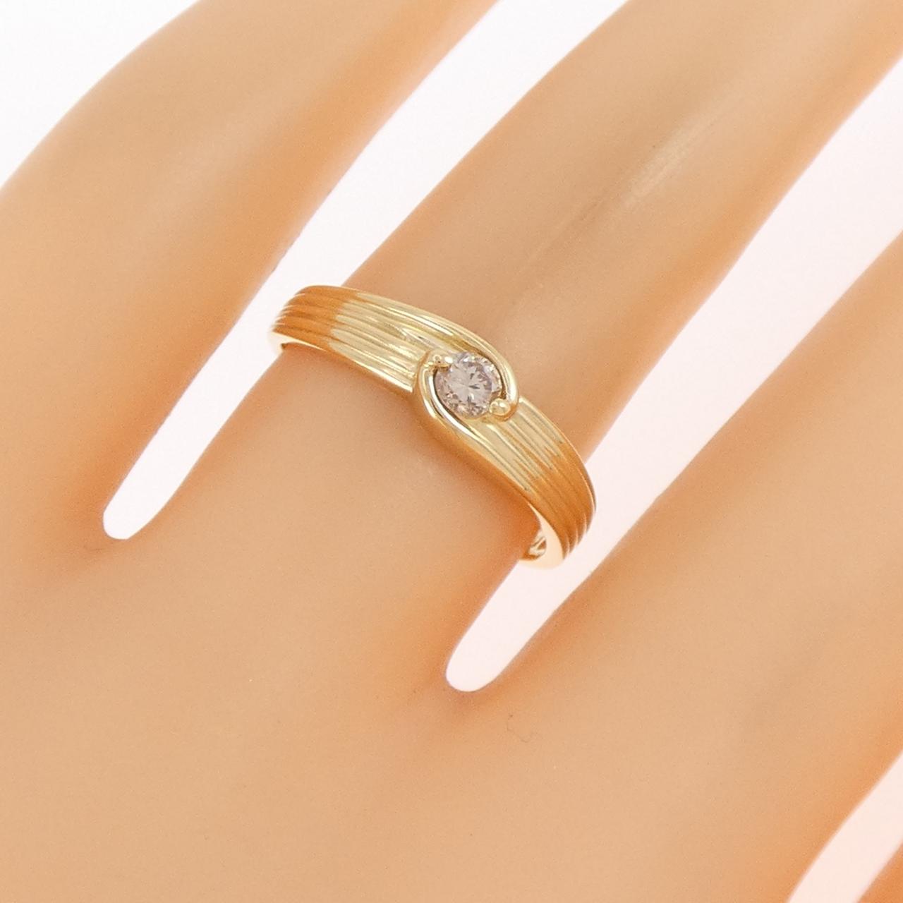 K18YG ダイヤモンド リング 0.11CT