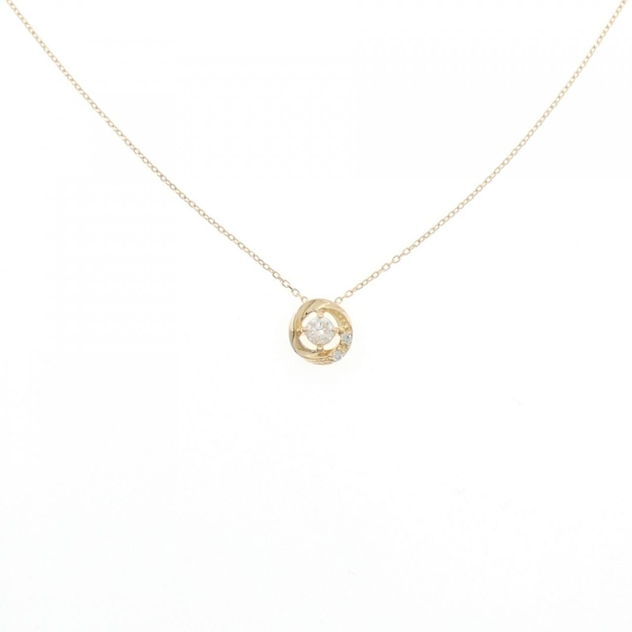 K18YG ダイヤモンド ネックレス 0.081CT