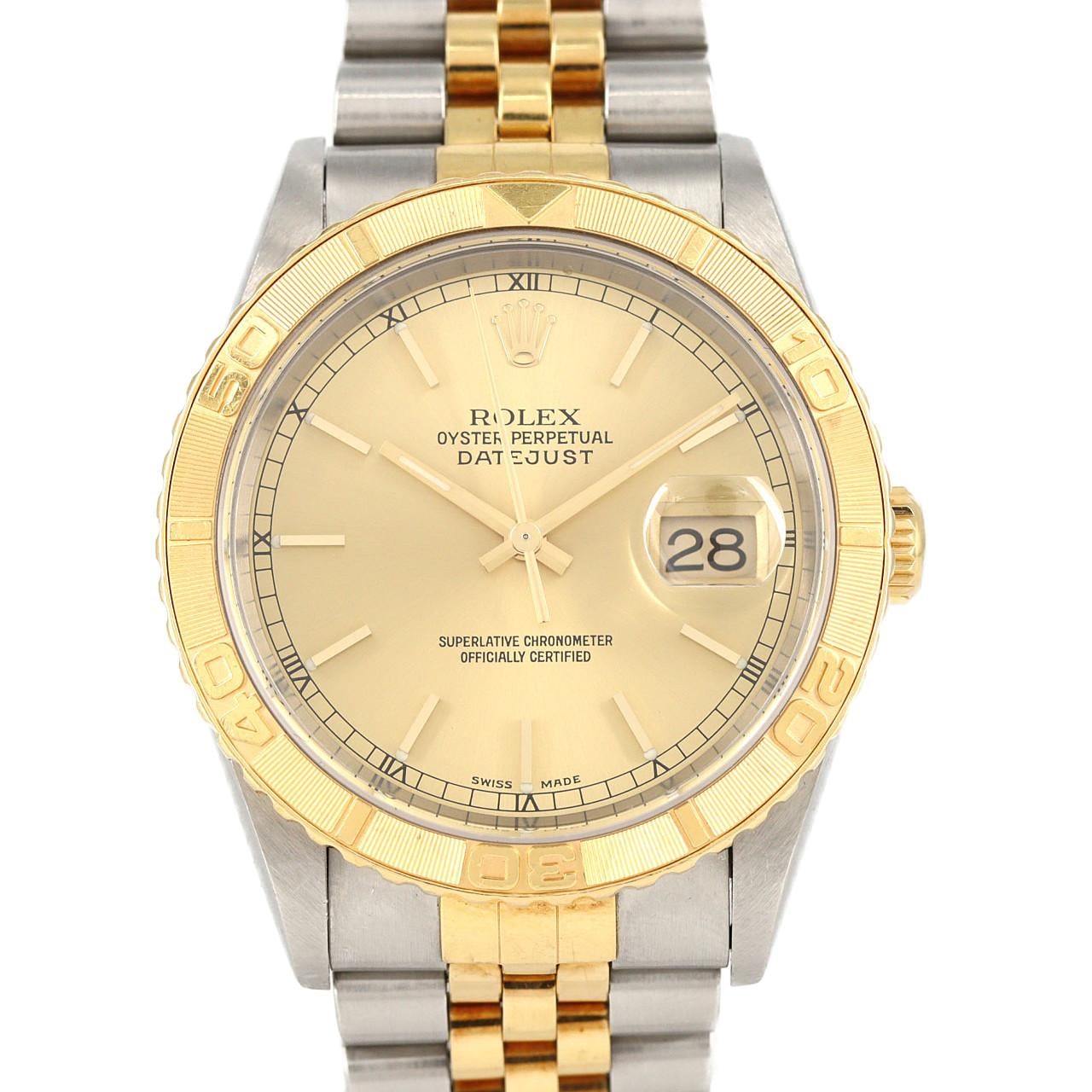 ロレックス サンダーバード 16263･5 SSxYG 自動巻 K番