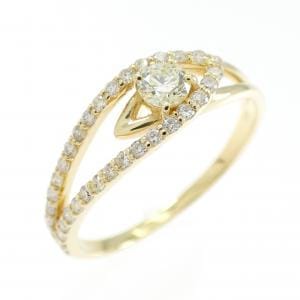 K18YG ダイヤモンド リング 0.130CT