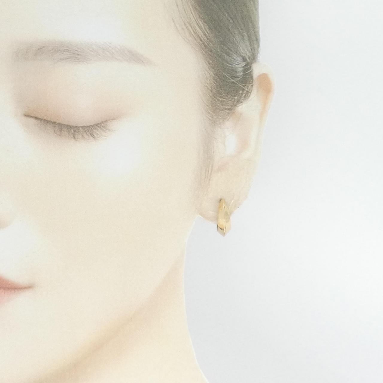 K18PG hoop earrings