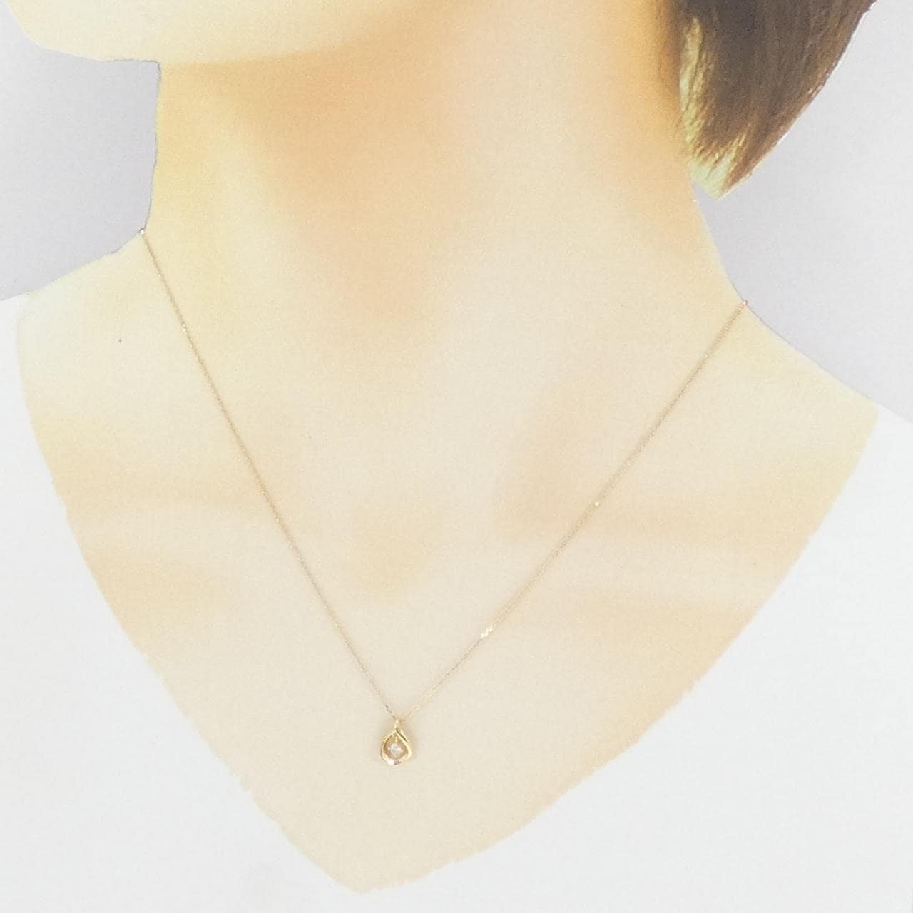 K18YG ダイヤモンド ネックレス 0.05CT