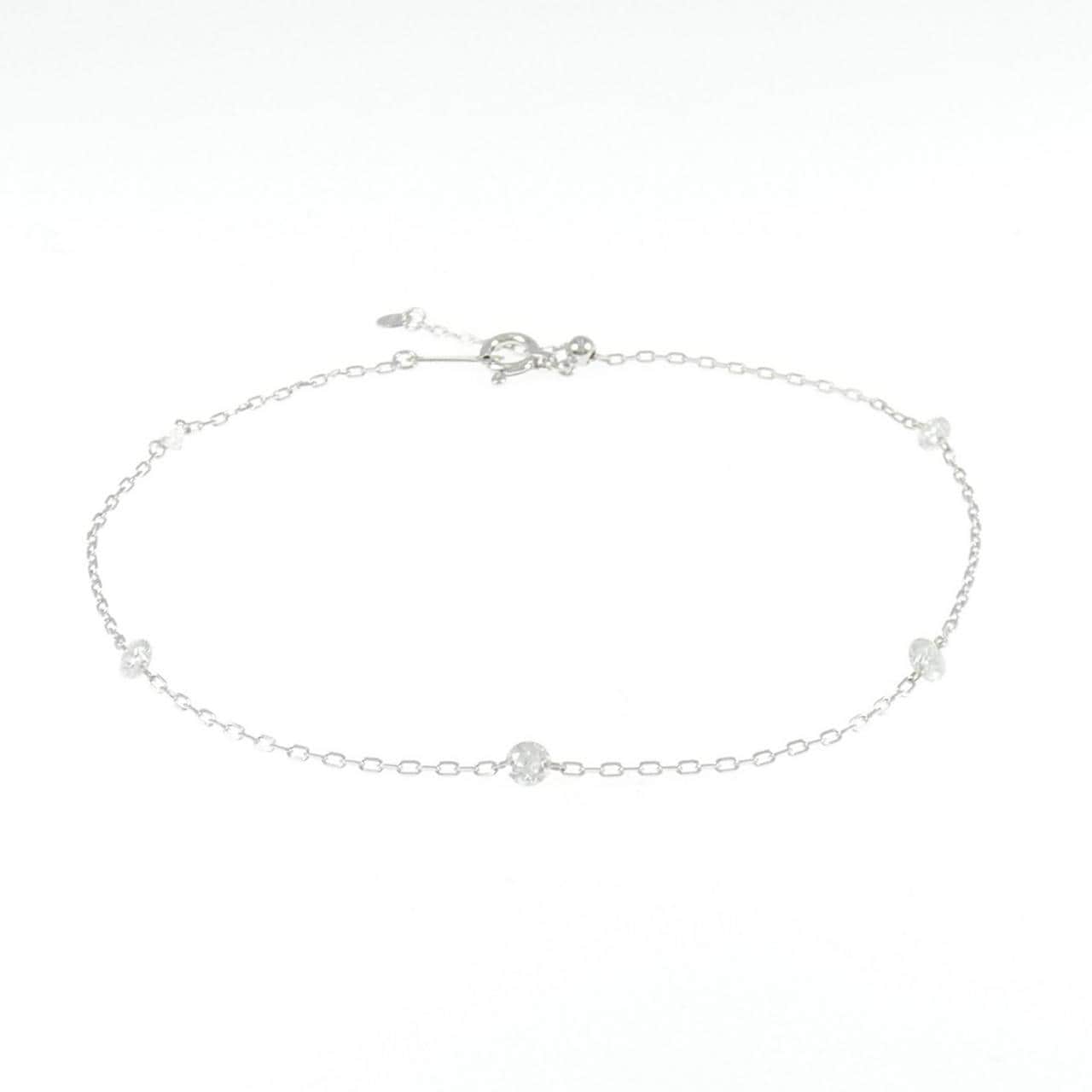K18WG Diamond bracelet 0.50CT