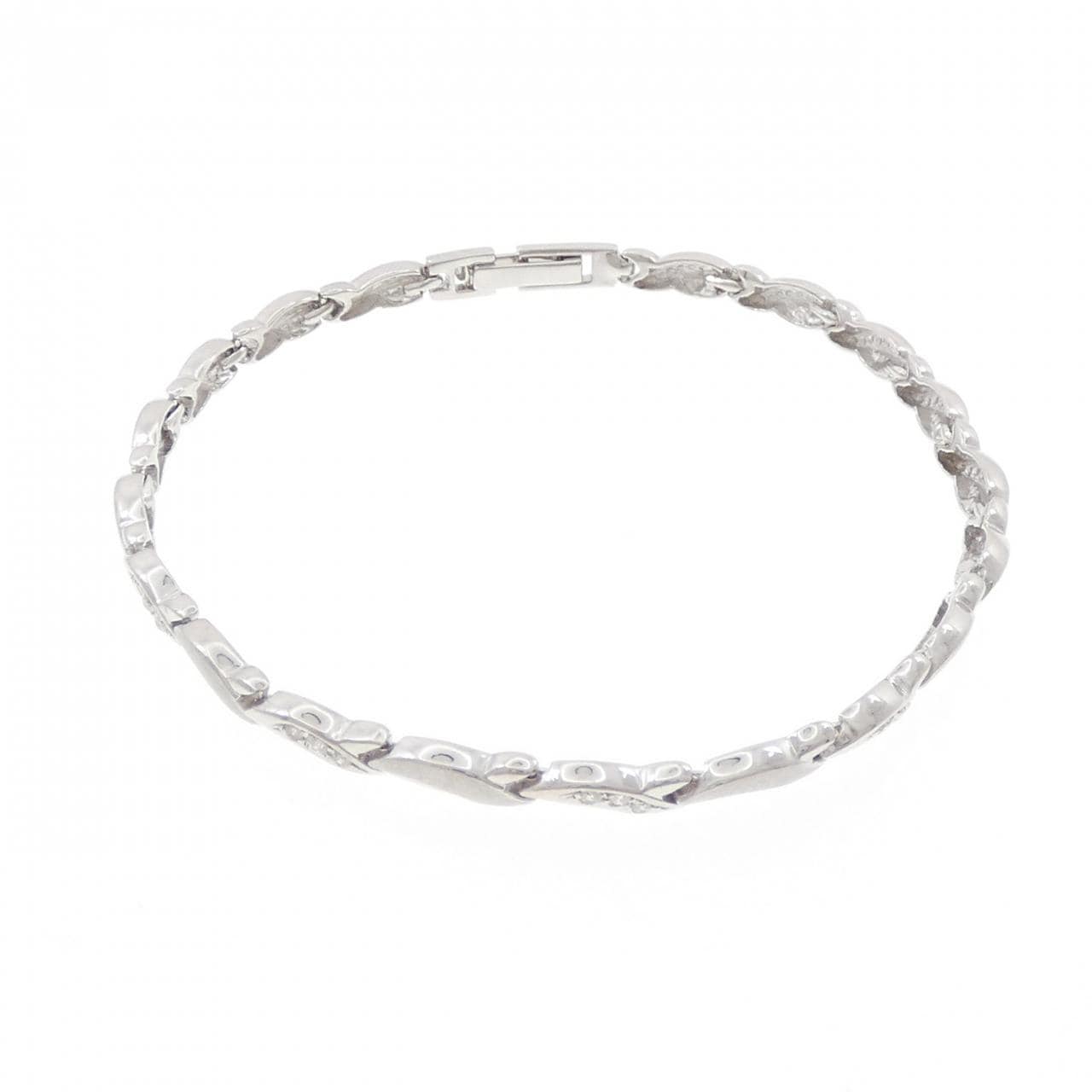 K18WG ダイヤモンド ブレスレット 0.15CT