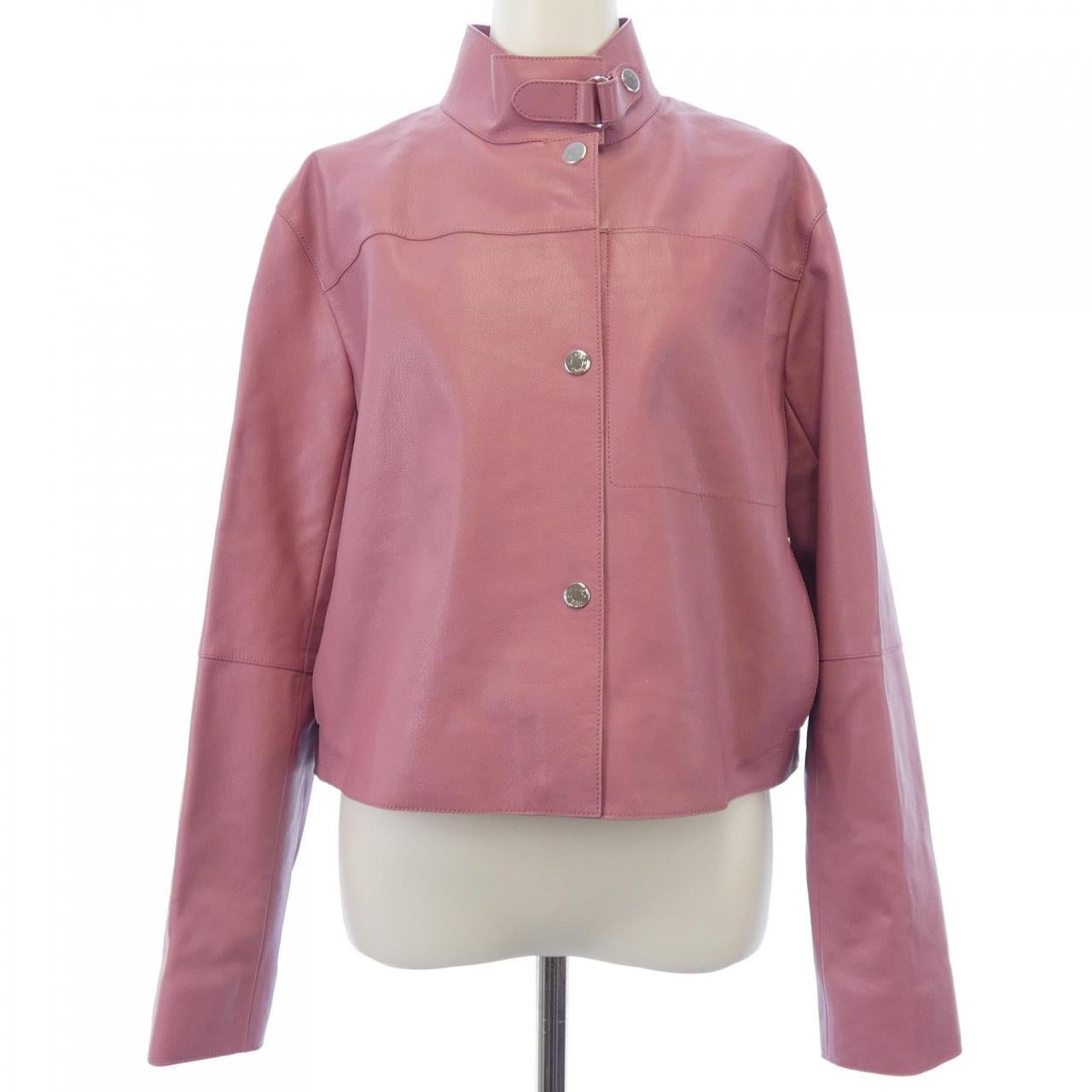 エルメス HERMES シティ カルトゥッシュ クルードセル 5H1151D7 レザージャケット