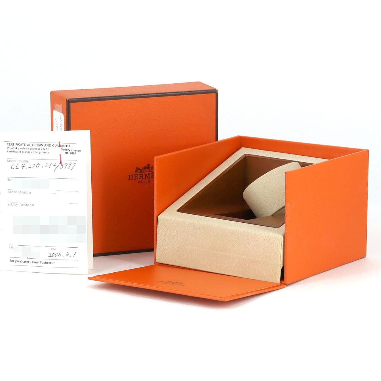 エルメス クリッパーナクレ コンビ CL4.220 SSxGP クォーツ