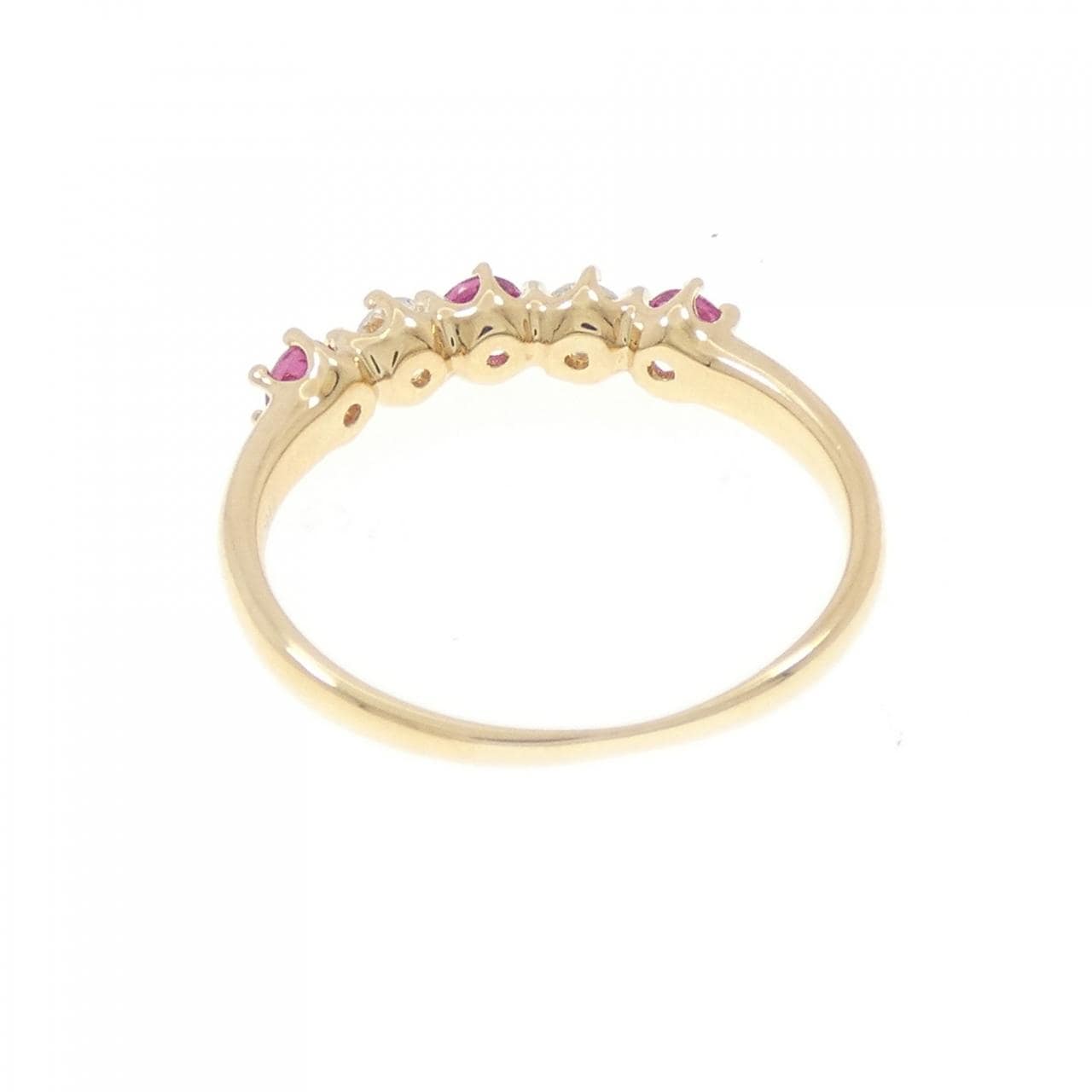 K18YG ルビー リング 0.30CT