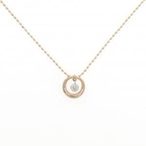 K18PG ダイヤモンド ネックレス 0.10CT
