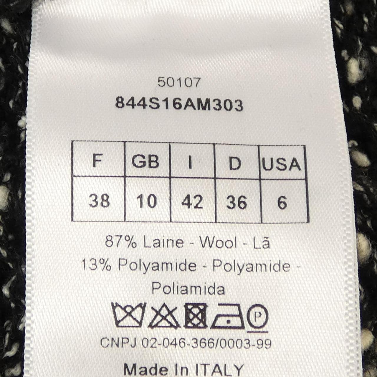 クリスチャンディオール CHRISTIAN DIOR 844S16AM303 ニット