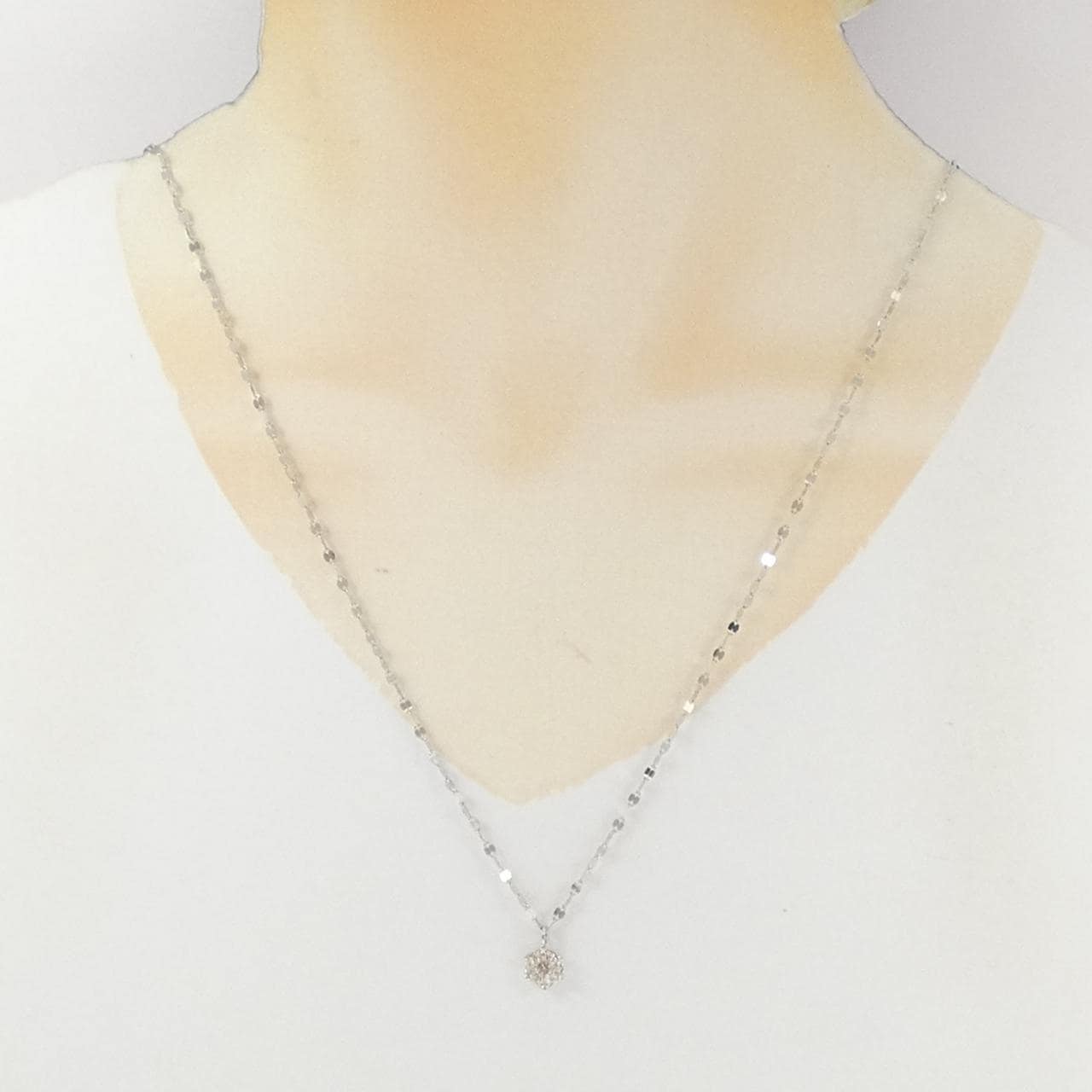 PT900/PT850 ダイヤモンド ネックレス 0.31CT