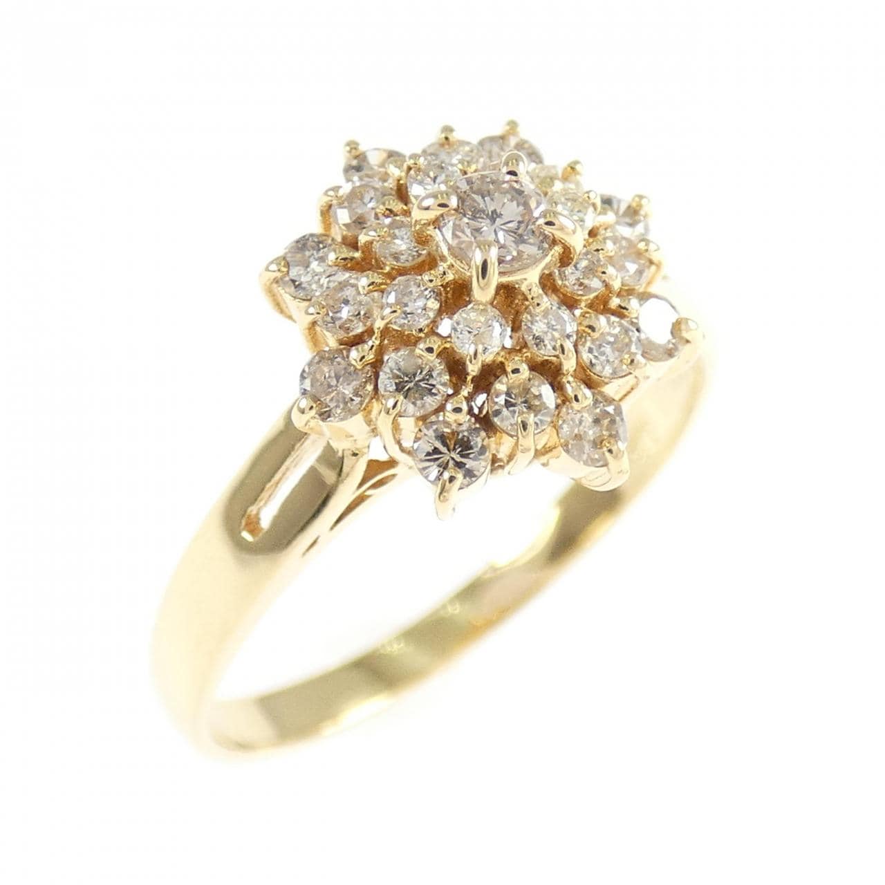 K18YG ダイヤモンド リング 0.423CT