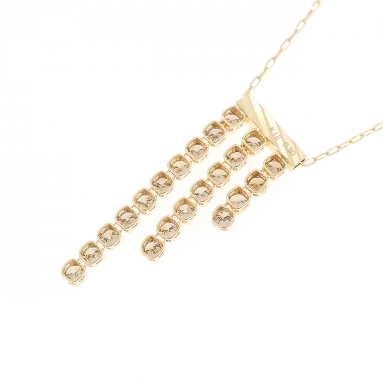 K18YG ダイヤモンド ネックレス 0.30CT