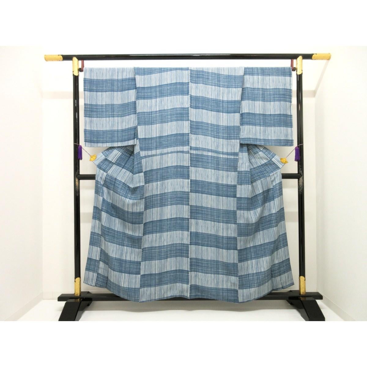 【未使用品】男物　【大島紬】１００山　きもの・羽織・長襦袢　３点セット
