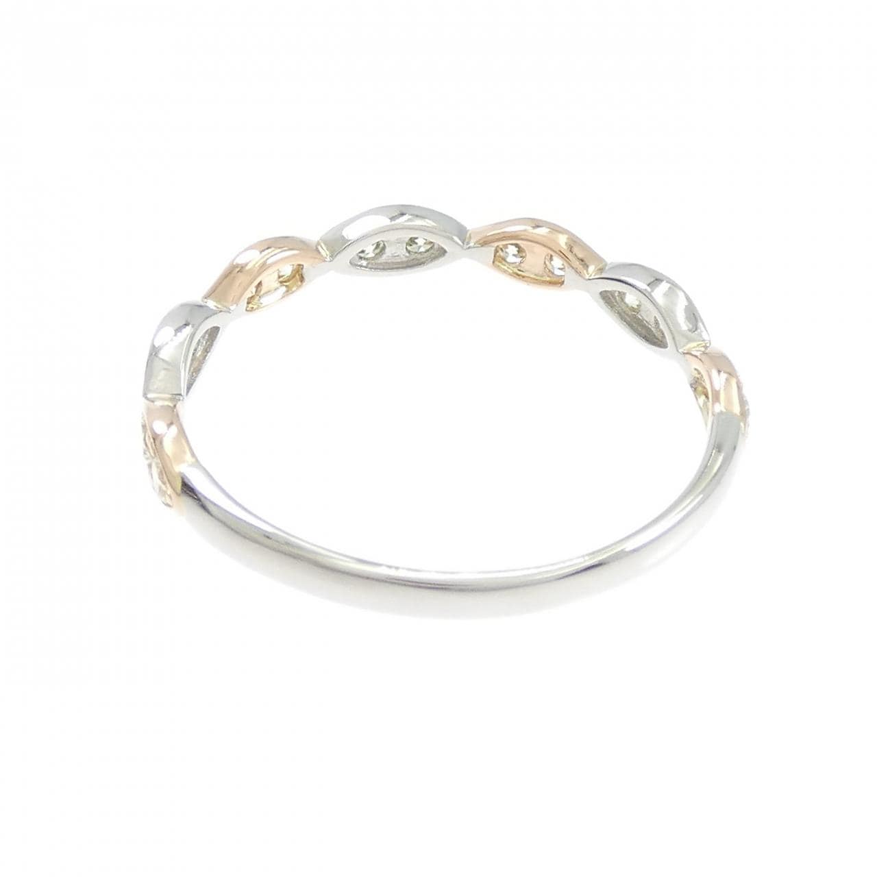 PT950/K18PG ダイヤモンド リング 0.30CT