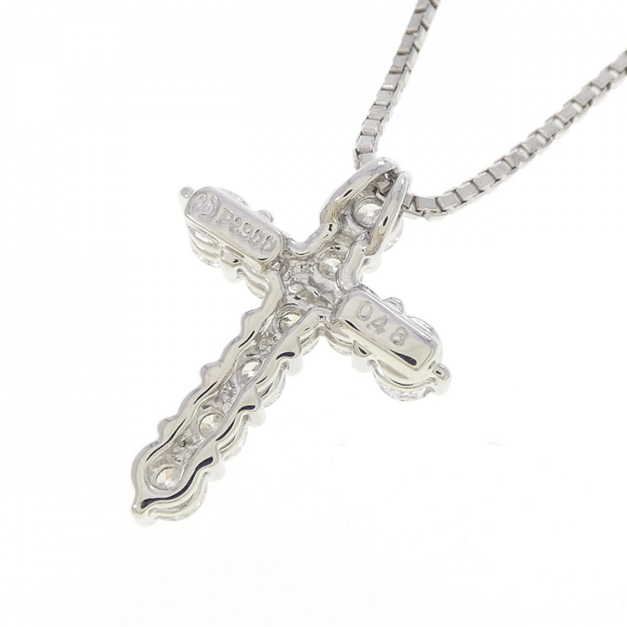 タサキ クロス ダイヤモンド ネックレス 0.48CT