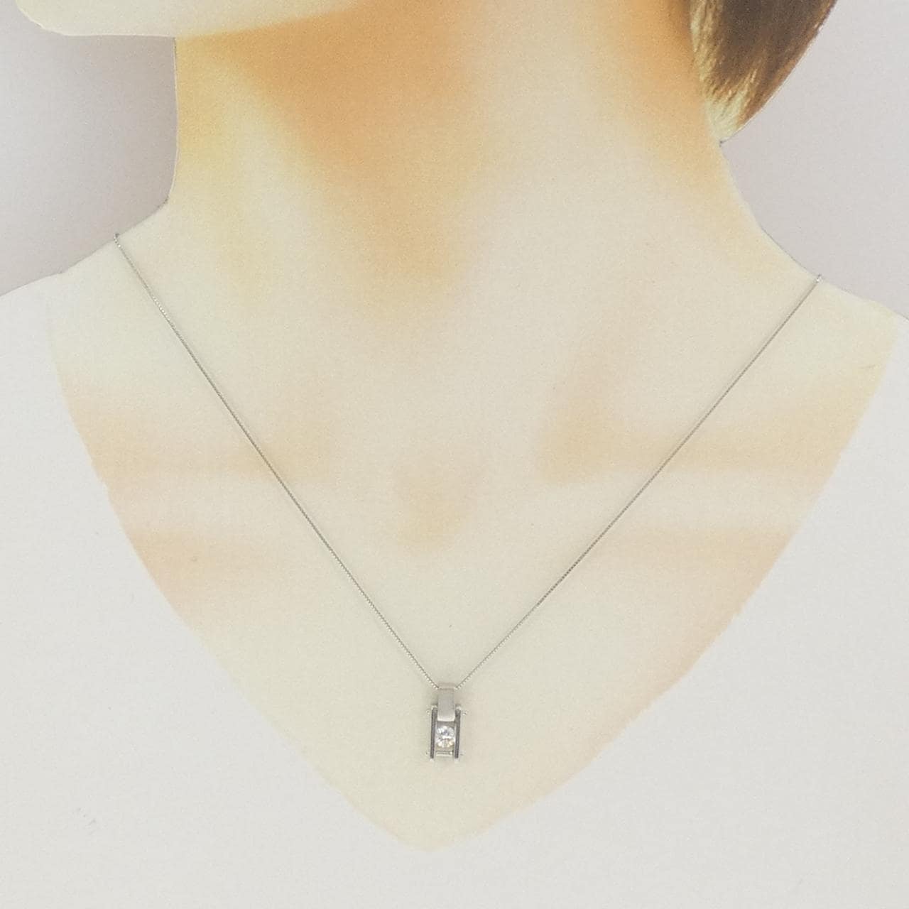 PT900/PT850 ダイヤモンド ネックレス 0.291CT