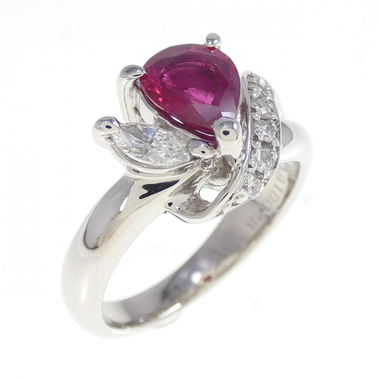 PT900 ルビー リング 1.01CT