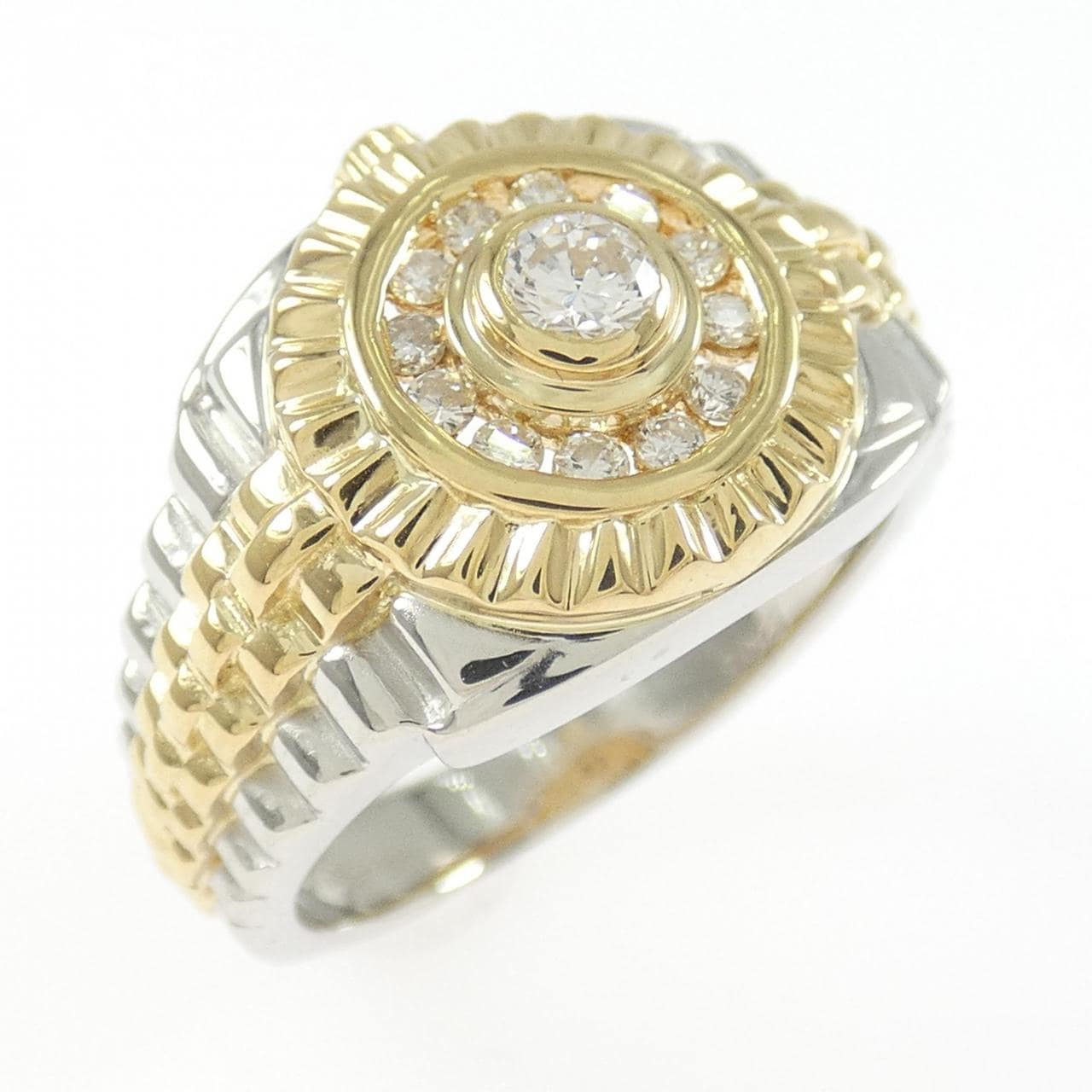 PT900/K18YG ダイヤモンド リング 0.27CT