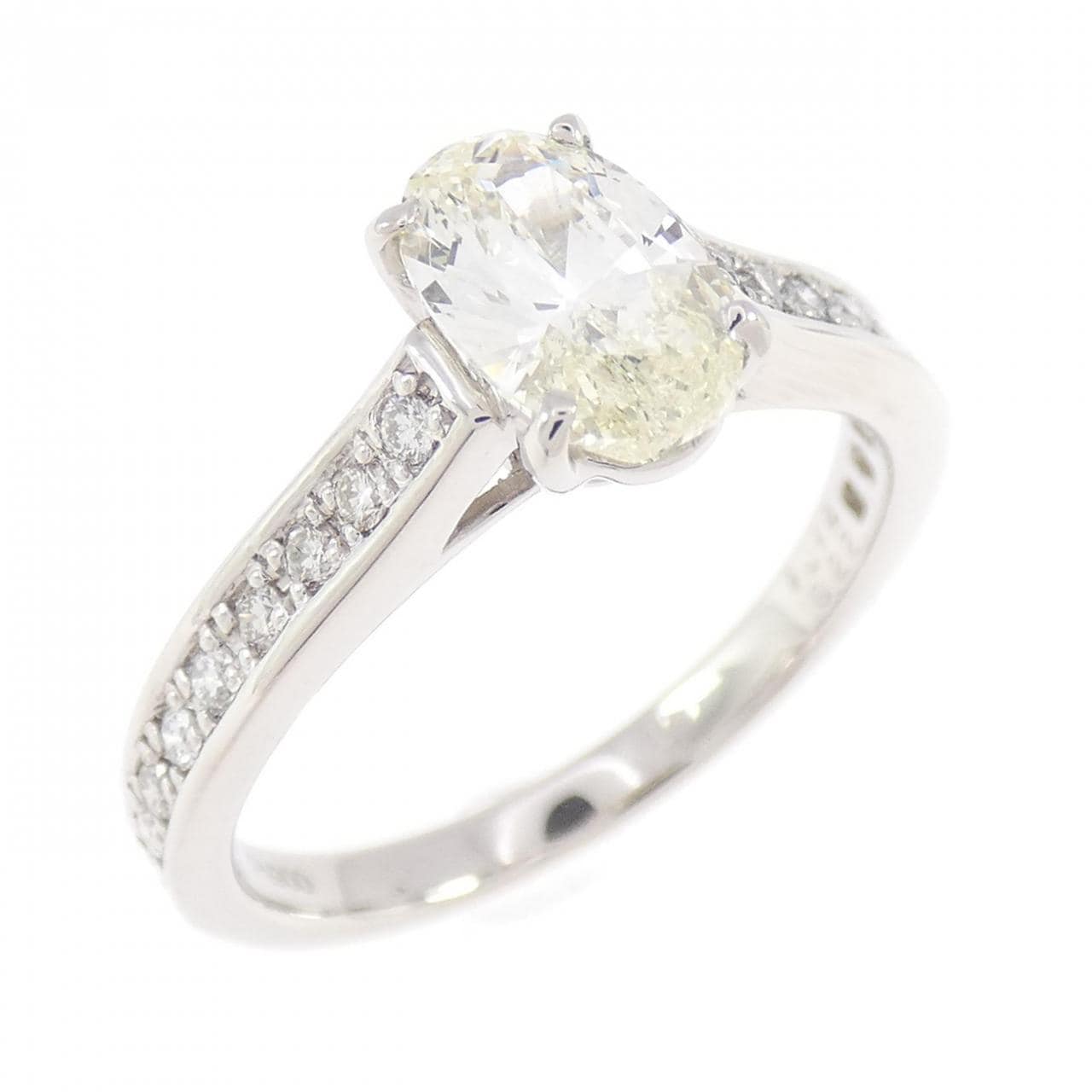 PT900 ダイヤモンド リング 1.014CT M SI1 オーバルカット
