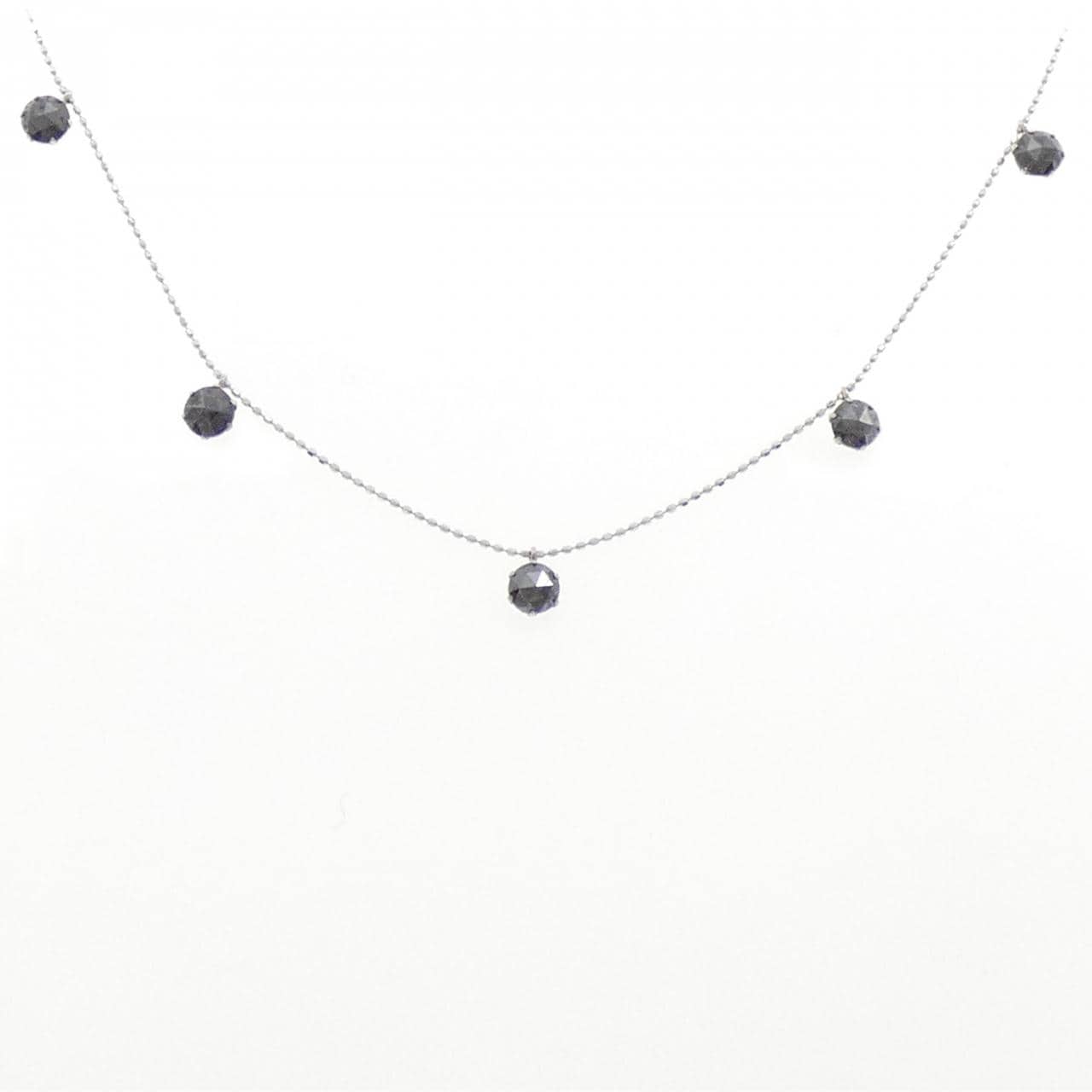 K18WG ダイヤモンド ネックレス 2.00CT