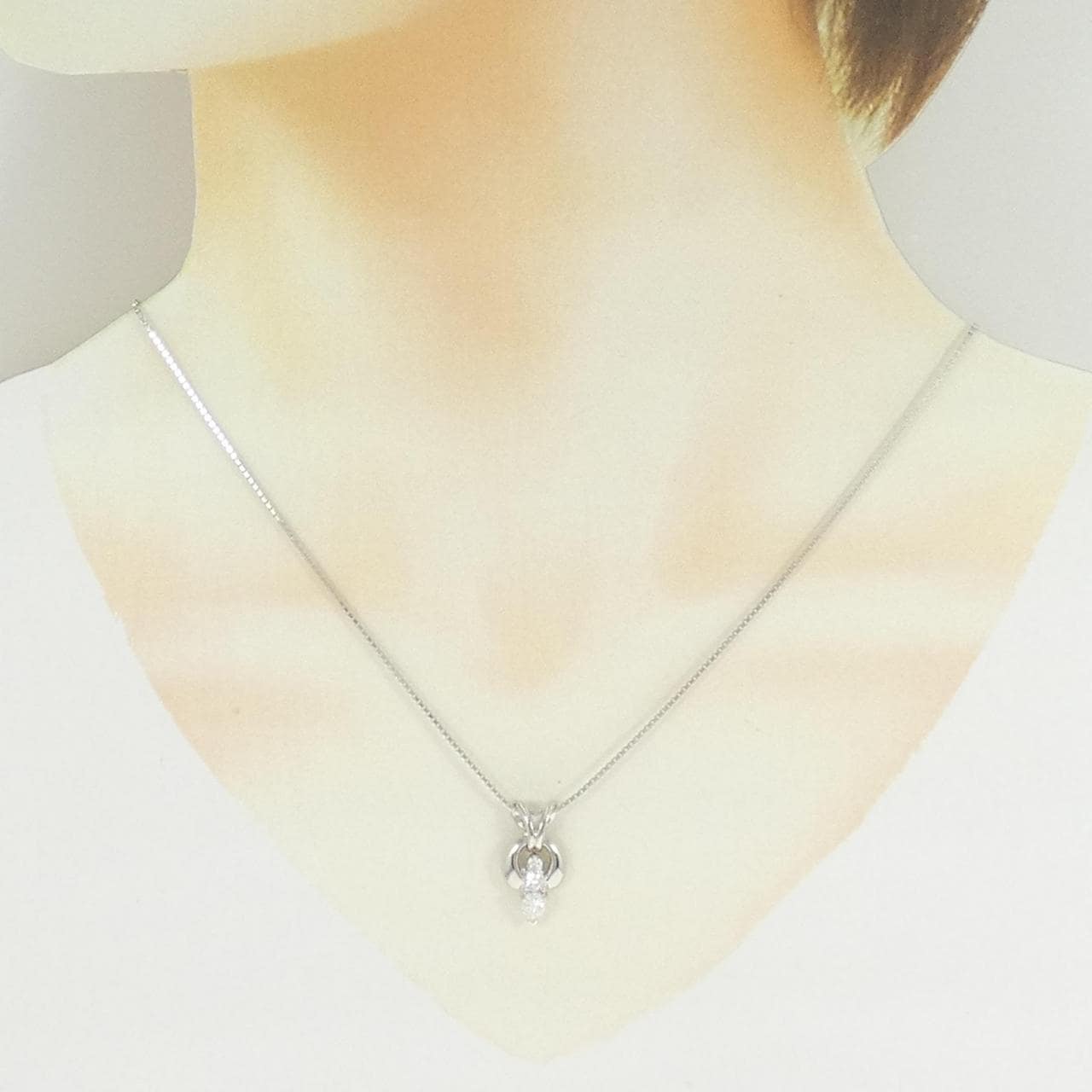 PT900/PT850 ダイヤモンド ネックレス 0.32CT